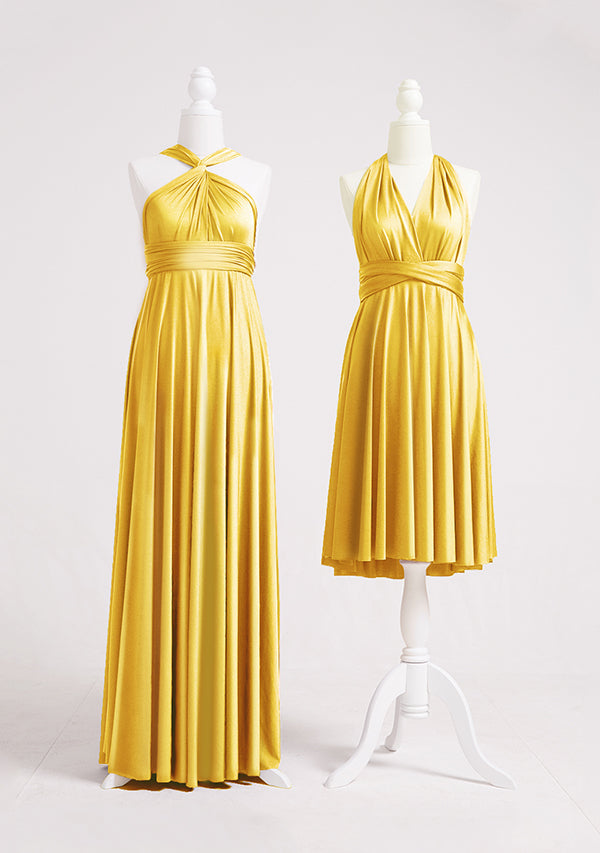 Buy Gold Yellow Infinity Dress, Multiway Dress - InfinityDress.co.uk